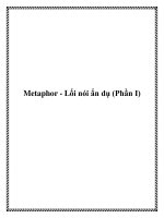 Metaphor - Lối nói ẩn dụ (Phần I) potx
