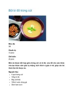 Bột bí đỏ trứng cút pot