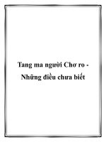 Tang ma người Chơ ro Những điều chưa biết potx