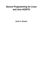 Secure Programming for Linux and Unix HOWTO ppt