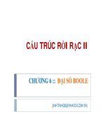 CHƯƠNG 6 :ĐẠI SỐ BOOLE pdf