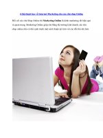 4 thủ thuật hay về Internet Marketing cho các chủ shop Online pdf