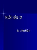 Thuốc giãn cơ doc