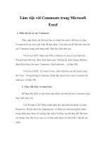 Làm việc với Comments trong Microsoft Excel potx