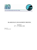 9th ARGO DATA MANAGEMENT MEETING ppt