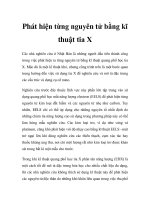 Phát hiện từng nguyên tử bằng kĩ thuật tia X pot