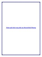 Thăm ngôi nhà trang nhã của Huỳnh Bích Phương doc