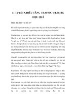 11 TUYỆT CHIÊU TĂNG TRAFFIC WEBSITE HIỆU QUẢ doc