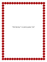 “Sốc Đại học” và cách tự giảm “sốc”. pptx