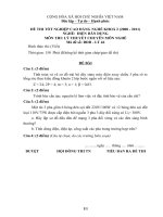 đề thi lí thuyết tốt nghiệp khóa 2 - điện dân dụng - mã đề thi ddd - lt (46)