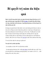 Bí quyết trị nám da hiệu quả pptx