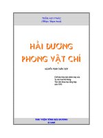 Hải Dương phong vật chí ppt