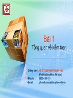 Bài 1 Tổng quan về kiểm toán ppt