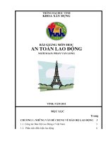 Bài giảng an toàn lao động