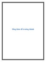 Sống khác để trưởng thành pdf