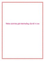 Thêm cách hóa giải tình huống xấu hổ vì con pot