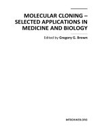 Molecular Cloning – Selected Applications in Medicine and Biology Edited by Gregory G. Brown potx