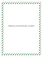 Những bài ca dao đề tài hiện thực cuộc sống gia đình pot