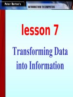 Transforming Data into Information potx