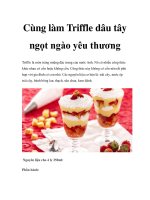Cùng làm Triffle dâu tây ngọt ngào yêu thương pot
