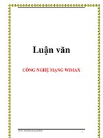 LUẬN VĂN: CÔNG NGHỆ MẠNG WIMAX docx