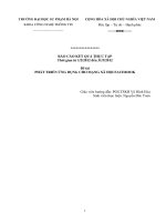 Đề tài PHÁT TRIỂN ỨNG DỤNG CHO MẠNG XÃ HỘI FACEBOOK docx