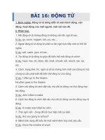 BÀI 16: ĐỘNG TỪ pot