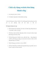 Cách xây dựng website bán hàng thành công pptx