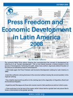 Press Freedom and Economic Development in Latin America 2008 docx