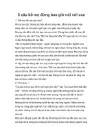 5 câu bố mẹ đừng bao giờ nói với con pptx