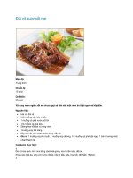 Đùi vịt quay xốt me doc