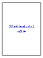 Giữ nét thanh xuân ở tuổi 40 doc