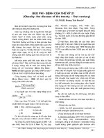 Béo phì - bệnh của thế kỷ 21 (Obesity: the disease of the twenty – first century) potx