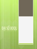Đai số Bool ̣ pptx