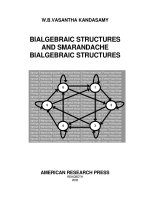 bialgebraic structures - w. kandasamy