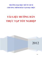 TÀI LIỆU HƯỚNG dẫn THỰC tập tốt NGHIỆP