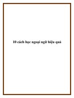 10 cách học ngoại ngữ hiệu quả potx