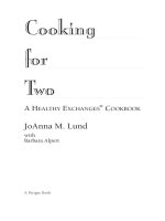 Cooking for Two A HEALTHY EXCHANGES® COOKBOOK docx