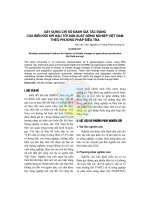 Xây dựng chỉ số đánh giá tác động của biến đổi khí hậu tới sản xuất nông nghiệp Việt Nam theo phương pháp điều tra doc