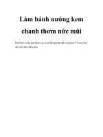 Làm bánh nướng kem chanh thơm nức mũi ppt