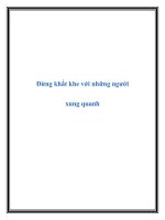 Đừng khắt khe với những người xung quanh potx