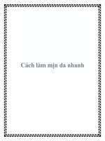 Cách làm mịn da nhanh potx
