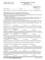 Trường ĐHSP Hà Nội - Đề thi thử ĐH 2013 lần 5 môn vật lí mã đề 151 doc