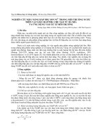 NGHIÊN CỨU KHẢ NĂNG HẤP PHỤ ION Ni2+ TRONG MÔI TRƯỜNG NƯỚC TRÊN VẬT LIỆU HẤP PHỤ CHẾ TẠO TỪ BÃ MÍA VÀ ỨNG DỤNG VÀO XỬ LÍ MÔI TRƯỜNG pdf