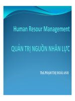 QUẢN TRỊ NHÂN SỰ - CHƯƠNG VII docx
