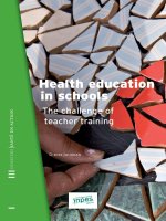 Health education in schools - The challenge of teacher training pdf