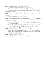 Đề Thi Thử Đại Học Khối A, A1, B, D Toán 2013 - Phần 21 - Đề 6 docx