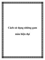 Cách sử dụng những gam màu hiện đại pptx