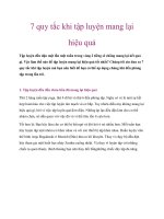 7 quy tắc khi tập luyện mang lại hiệu quả pptx