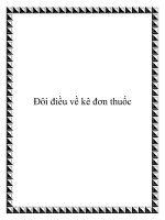 Ðôi điều về kê đơn thuốc pot